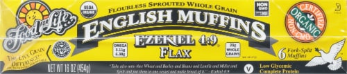 Food For Life® Ezekiel Frozen English Muffins Perspective: back