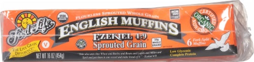 Food For Life® Ezekiel 4:9® Frozen English Muffins Perspective: back