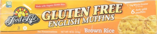 Food for Life Brown Rice English Muffins Perspective: back
