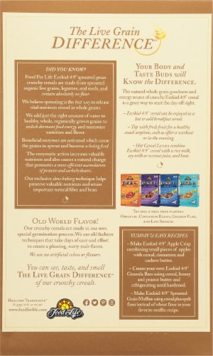 Food for Life® Ezekiel 4:9 Almond Sprouted Organic Cereal Perspective: back
