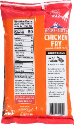 House Autry® Original Crunchy Recipe Chicken Fry Mix Perspective: back
