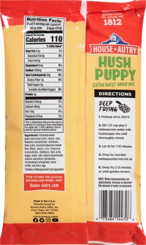 House Autry Extra Sweet Onion Hushpuppy Breading Mix Perspective: back