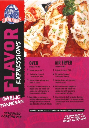 House-Autry Garlic Parmesan Seasoned Coating Mix Perspective: back
