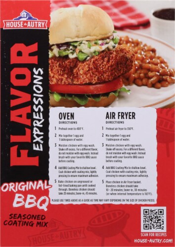 House-Autry® Flavor Expressions Original BBQ Seasoned Coating Mix Perspective: back