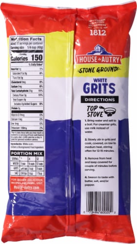 House-Autry Stone Ground White Grits Perspective: back