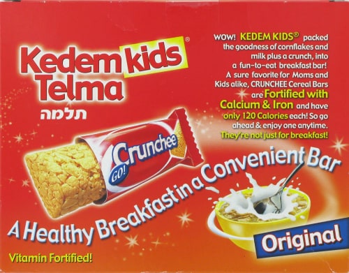 Kedem Kids Telma Crunchee! Original Cereal Bars Perspective: back