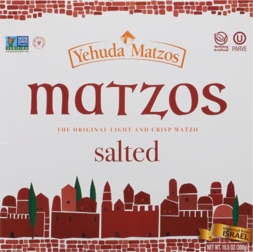 Yehuda® Lite Salted Thin Matzo Perspective: back