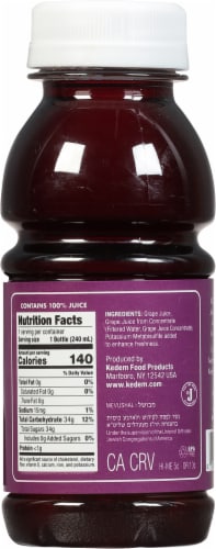 Kedem® Grape Juice Perspective: back