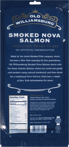 Old Williamsburg™ Smoked Nova Salmon Perspective: back