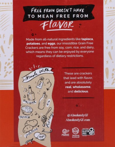Absolutely® Gluten Free Original Grain Free Flatbreads Perspective: back