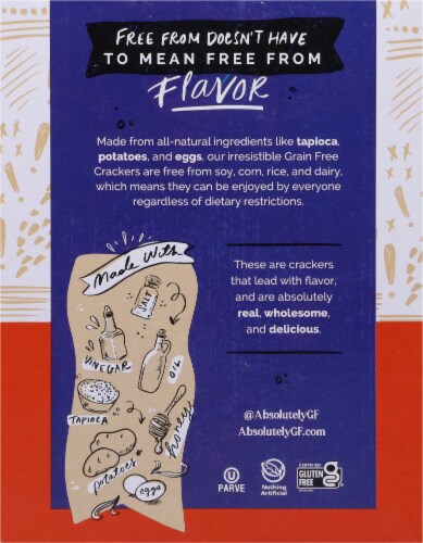 Absolutely® Gluten Free Everything Grain Free Flatbreads Perspective: back