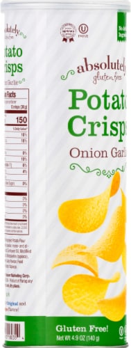 Absolutely Gluten Free Onion Garlic Potato Crisps Perspective: back