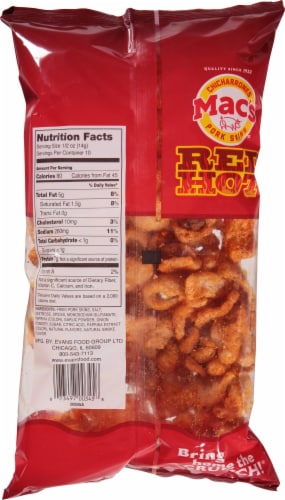 Mac's Red Hot Pork Skins Perspective: back