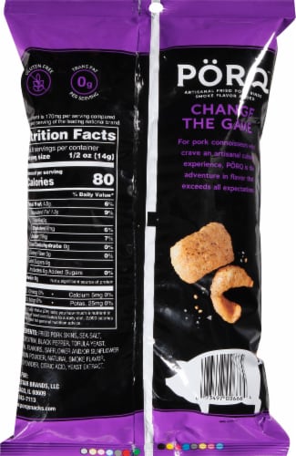 Porq™ Smoky Black Pepper & Sea Salt Pork Rinds Perspective: back