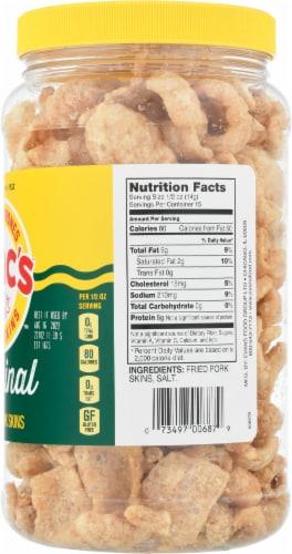 Mac's™ Original Fried Pork Skins Perspective: back