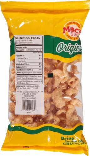 Mac's Original Fried Pork Skins Perspective: back