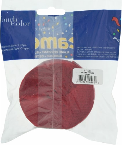 James Paul Products Party Streamer - Classic Red Perspective: back