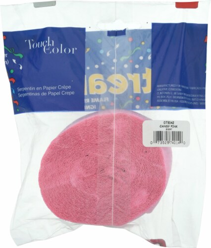 James Paul Products Party Streamer - Candy Pink Perspective: back
