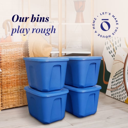 Heavy-Duty Plastic Storage Bins