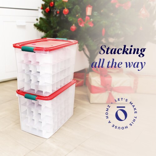 Homz 112 Qt Multipurpose Stackable Storage Bin with Latching Lid