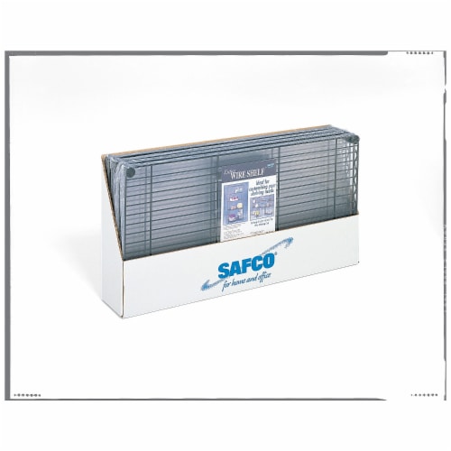 Safco Commercial Extra 2-Shelf Metal Shelf 48 Black 5242BL Perspective: back