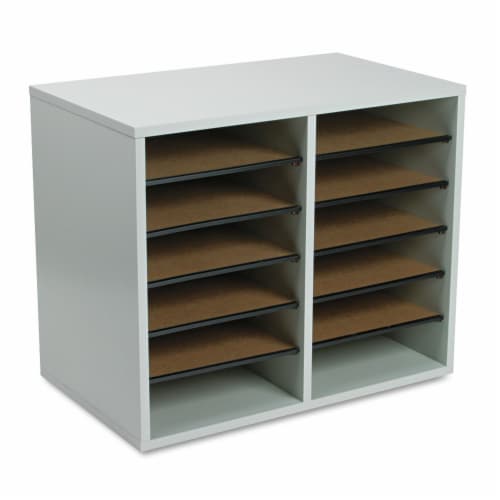 Safco Literature Sorter/Organizer 9420GR Perspective: back