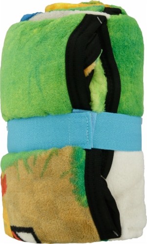 SEGA Sonic The Hedgehog Throw Blanket Perspective: back