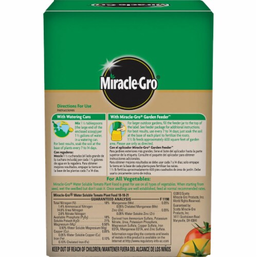 Miracle-Gro® Tomato Dry Plant Food Perspective: back