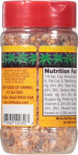 NOH All Purpose Hawaiian Seasoning Salt Perspective: back