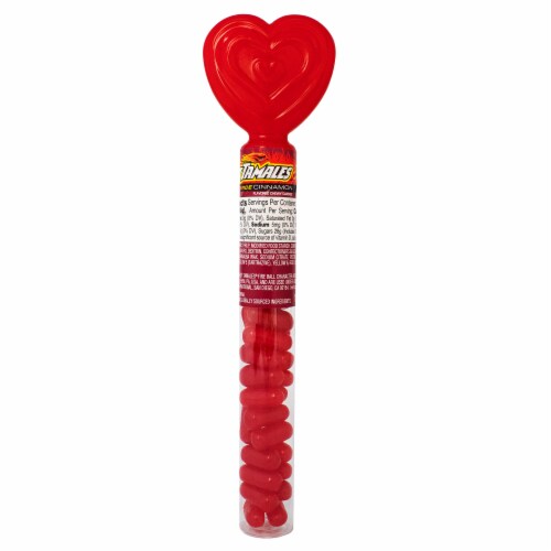 Valentine's Heart Tubes Fruity Chewy Candy Perspective: back