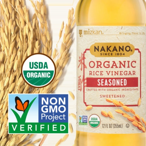Nakano® Organic Seasoned Rice Vinegar Perspective: back