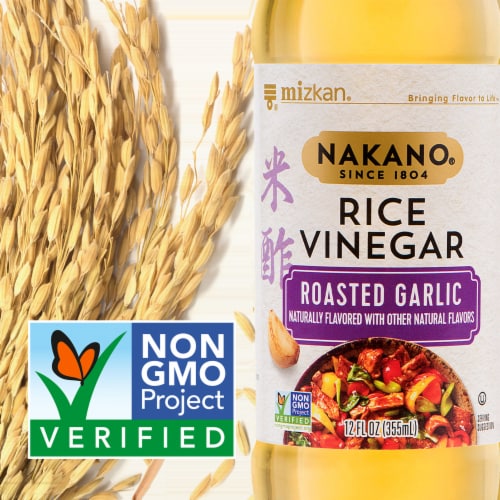 Nakano® Roasted Garlic Rice Vinegar Perspective: back