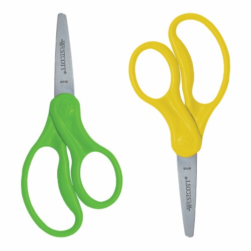 Westcott® For Kids Pointed Scissors - 2 Pack - Colors May Vary Perspective: back