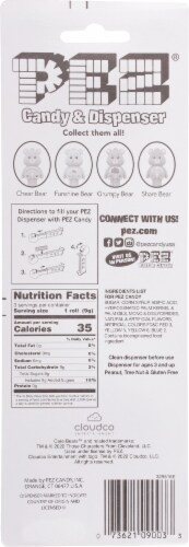 Pez® Fruity Assorted Hard Candy Dispenser Perspective: back
