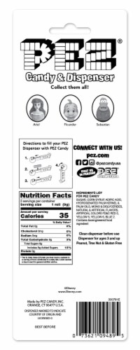 PEZ Little Mermaid Candy Dispensers Perspective: back