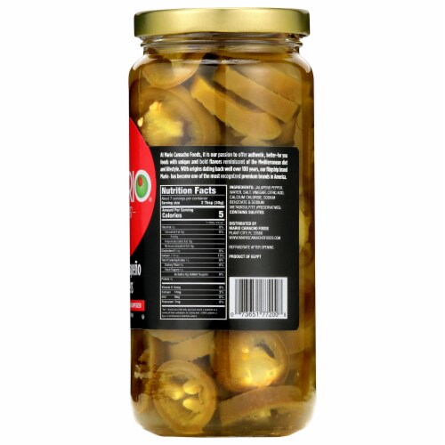 Mario 16oz Sliced Jalapeno Peppers 6-Pack Perspective: back