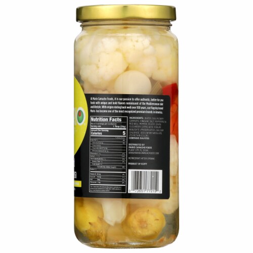 Mario 16oz Pickled Giardiniera 6-Pack Perspective: back