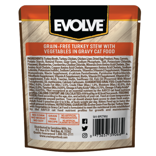 Evolve grain free cat food hotsell