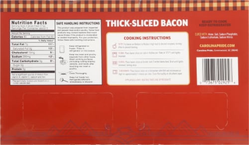 Carolina Pride Thick Sliced Bacon Perspective: back