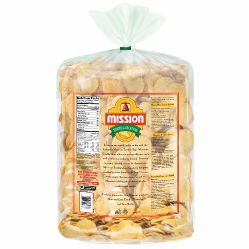 Mission Tortilla Chips Rounds Twin Pack Perspective: back
