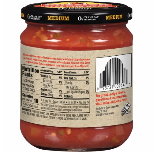 Mission Chunky Salsa Medium Perspective: back