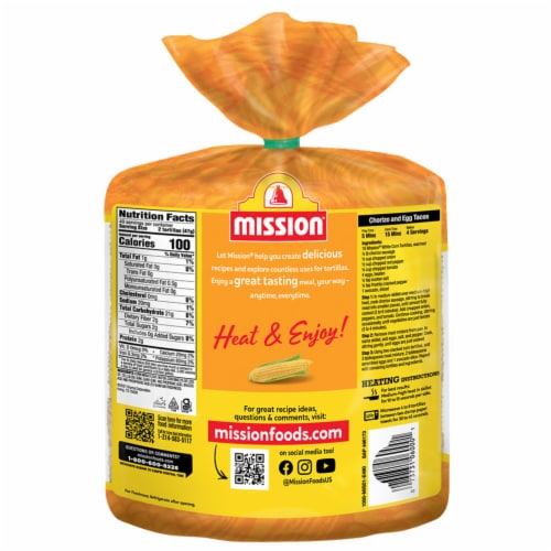 Mission Super Soft White Corn Tortillas Perspective: back