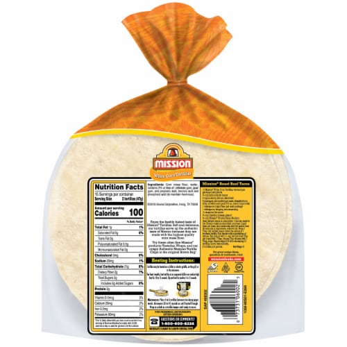 Mission Super Soft White Corn Tortillas Perspective: back