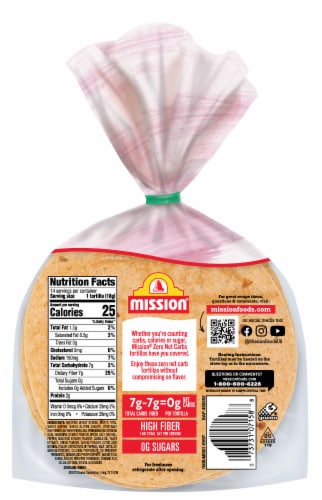 Mission Zero Net Carb Sundried Tomato Basil Tortillas Perspective: back