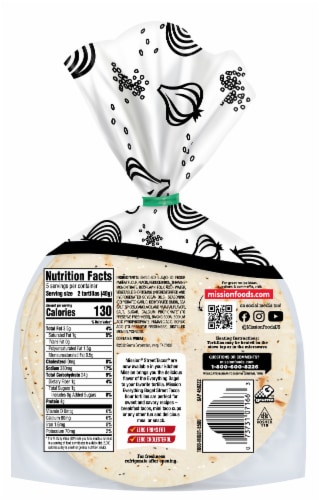 Mission® Everything Bagel Street Tortilla Shells Perspective: back