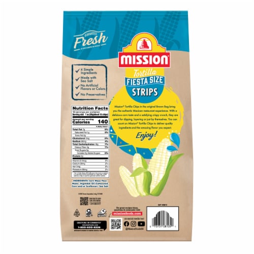 Mission® Fiesta Size Restaurant Style Tortilla Strips Perspective: back