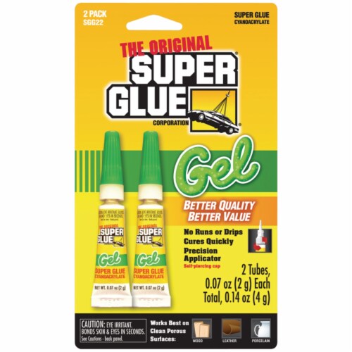 Thick-Gel Super Glue Tube (Double Pack) Perspective: back