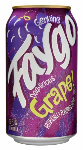 Faygo® Grape Soda Cans Perspective: back