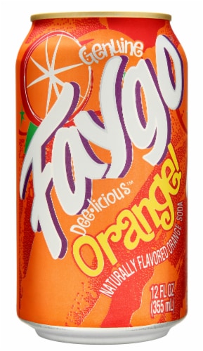 Faygo® Orange Soda Cans Perspective: back