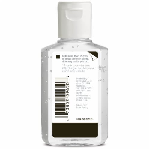 Purell Hand Sanitizer,Bottle,Gel,PK24  9605-24 Perspective: back